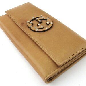 GUCCI Purse Beige Silver Women 231843 Authentic secondhand